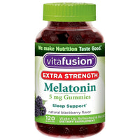 Vitafusion Extra Strength Melatonin Gummies; Blackberry; 120 Count; Pack of 2 EasyOptionXY LLC