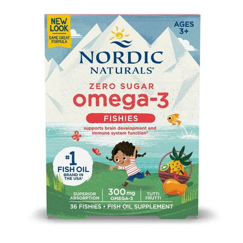 Nordic Naturals Nordic Omega-3 Fishies,Tutti Frutti, 300 Mg, 36 Gummies EasyOptionXY LLC