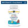 Nordic Naturals Vitamin D3+K2 Gummies, 1000 IU, Great Taste, Non-GMO 60 Ct EasyOptionXY LLC