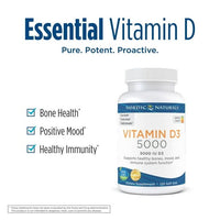 Nordic Naturals Vitamin D3 5000 IU Softgels, Supports Healthy Bones, 120 Ct EasyOptionXY LLC