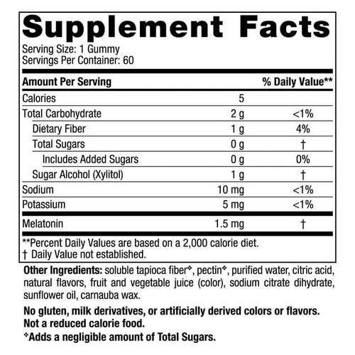 Nordic Naturals Melatonin Gummies, 1.5 Mg, Great Taste Restful Sleep, 60 Ct EasyOptionXY LLC