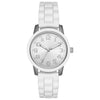 Time & Tru Women's Wristwatch: Silver Case, White Bezel, Easy Read Dial, Silicone Strap (FMDOTT014) EasyOptionXY LLC