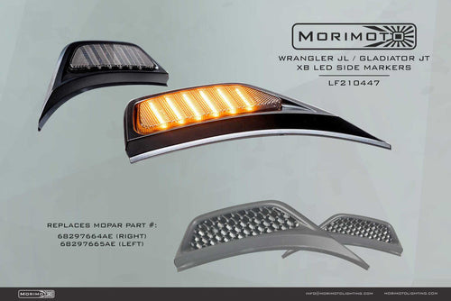 Morimoto Jeep Wrangler JL/JT (2018+) XB LED Side Marker Lights OffRoadUSA.com