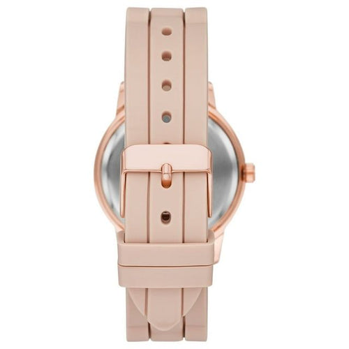 Time & Tru Women's Wristwatch: Rose Gold Case, Blush Bezel, Easy Read Dial, Silicone Strap (FMDOTT072) EasyOptionXY LLC