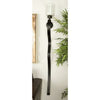 DecMode Black Metal Scroll Handmade Long Pillar Wall Sconce EasyOptionXY LLC