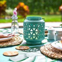 Stratton Home D¨¦cor Teal Blue Metal Candle Holder EasyOptionXY LLC