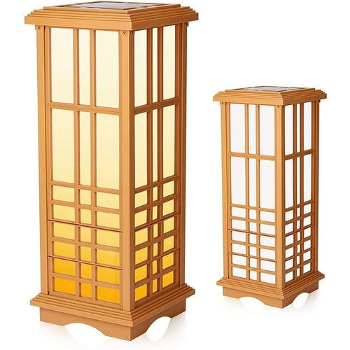 Techko Solar Zen Lantern ¨C Amber or White Light (Height 24.5") EasyOptionXY LLC