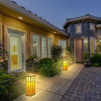 Techko Solar Zen Lantern ¨C Amber or White Light (Height 24.5") EasyOptionXY LLC