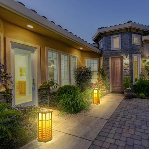 Techko Solar Zen Lantern ¨C Amber or White Light (Height 24.5") EasyOptionXY LLC