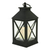 9" LED Battery Operated Black Lantern with Flameless Candle EasyOptionXY LLC