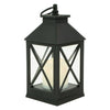 9" LED Battery Operated Black Lantern with Flameless Candle EasyOptionXY LLC