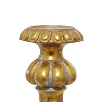 DecMode Gold Polystone Tall Standing Candle Holder EasyOptionXY LLC