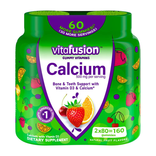 Vitafusion Calcium Gummy Vitamins; 80 Count; Twin Pack EasyOptionXY LLC