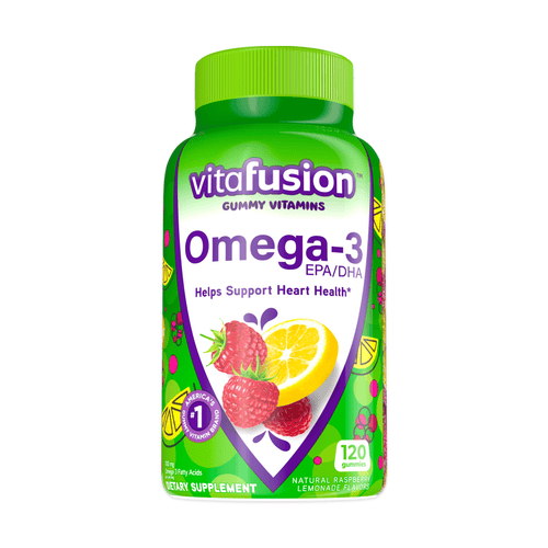 Vitafusion Omega-3 Gummy Vitamins; Berry Lemonade Flavor; 120 Count EasyOptionXY LLC