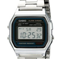 Casio A158W-1 Men's Classic Silver Stainless Steel Water Resistant Digital Watch EasyOptionXY LLC
