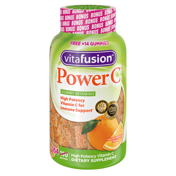 Vitafusion Power C Gummy Vitamin for Immune Support; Orange Flavor; 164 Count EasyOptionXY LLC