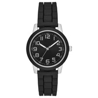 Time & Tru Women's Wristwatch: Silver Case, Black Bezel, Easy Read Dial, Silicone Strap (FMDOTT015) EasyOptionXY LLC