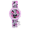 Disney Minnie Light-up Dial LCD Watch Silicone Strap with Hanging Bow Charm (MN4404WM) EasyOptionXY LLC