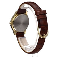 Timex Women's Essex Avenue Gold/Burgundy/MOP 25mm Dress Watch, Leather Strap EasyOptionXY LLC