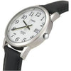 Timex Women's Easy Reader Date Black/Silver/White 25mm Casual Watch, Leather Strap EasyOptionXY LLC