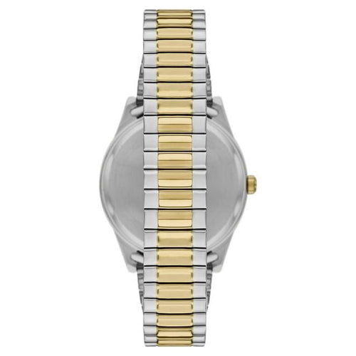 George Men's Watch: 2-Tone Silver/Gold Case, Blue Easy Read Dial, 2-Tone Silver/Gold Expansion Band (FMDOGE043) EasyOptionXY LLC
