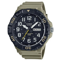 Casio Men's Over-Sized Dive Style Analog Sport Watch Tan/Black- MRW210H-5AV EasyOptionXY LLC