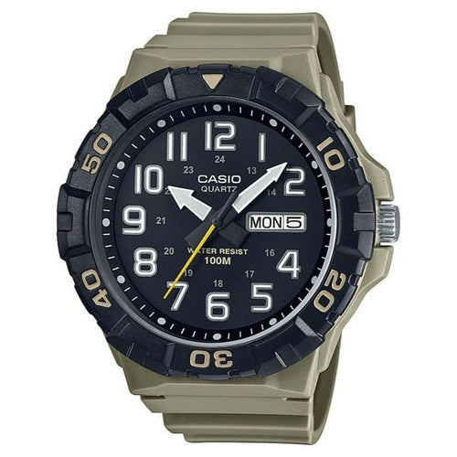 Casio Men's Over-Sized Dive Style Analog Sport Watch Tan/Black- MRW210H-5AV EasyOptionXY LLC