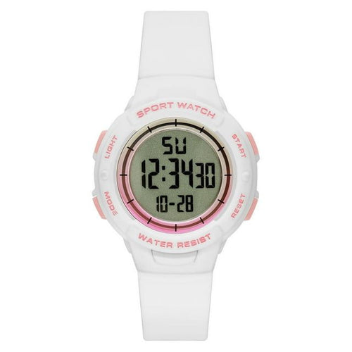 Time and Tru Women's White Digital Sport Wristwatch (FMDOTT086) EasyOptionXY LLC
