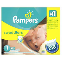 Pampers Swaddlers Diapers, Size 1, 216 Count EasyOptionXY LLC