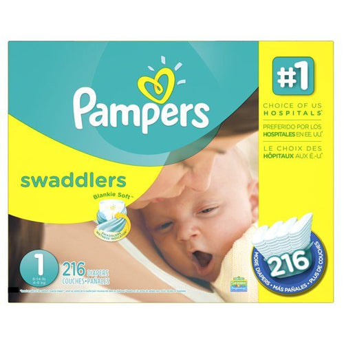 Pampers Swaddlers Diapers, Size 1, 216 Count EasyOptionXY LLC