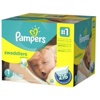 Pampers Swaddlers Diapers, Size 1, 216 Count EasyOptionXY LLC