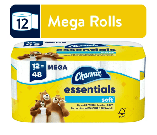Charmin Essentials Soft Toilet Paper, 12 Mega Roll EasyOptionXY LLC