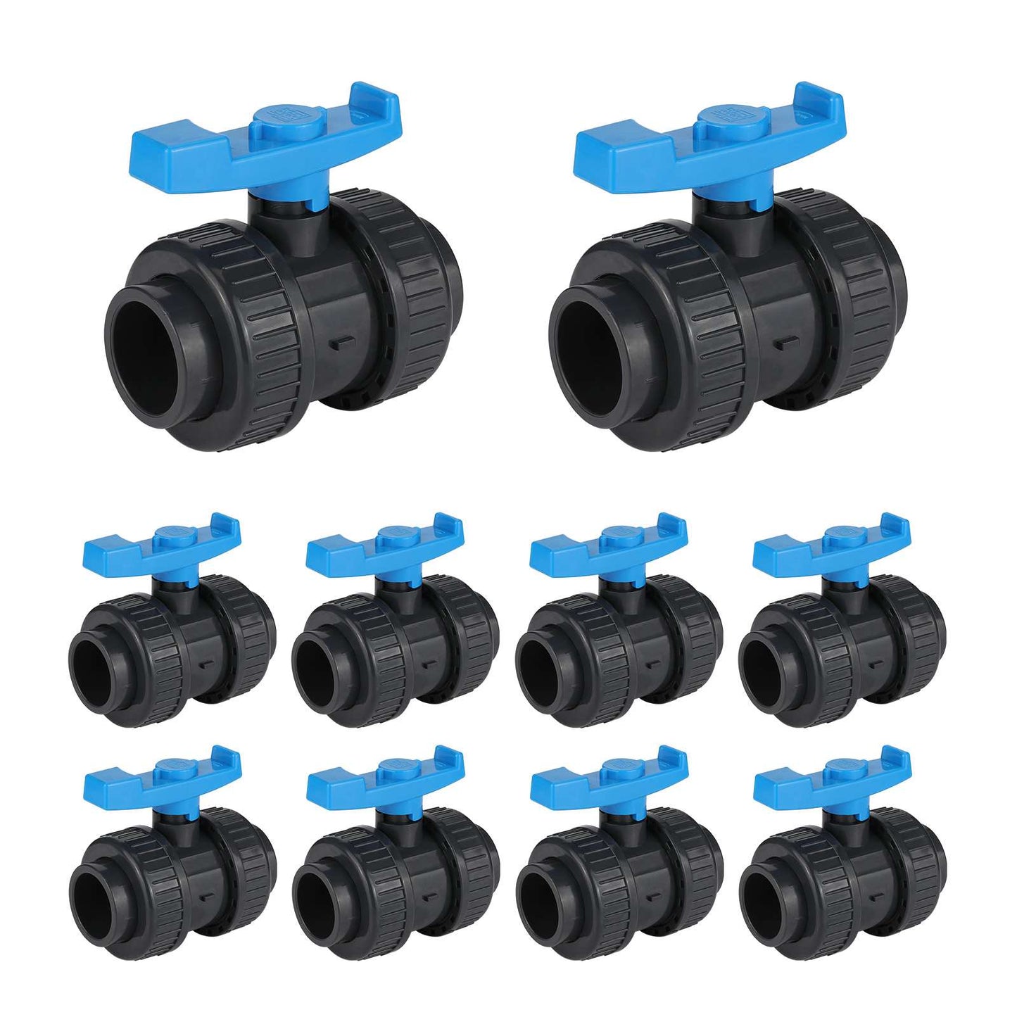 10 Pcs 3" PVC True Union Ball Valve SCH 40/80