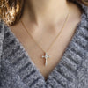 Byzantine Faith Cross Pendant Necklace vanimy