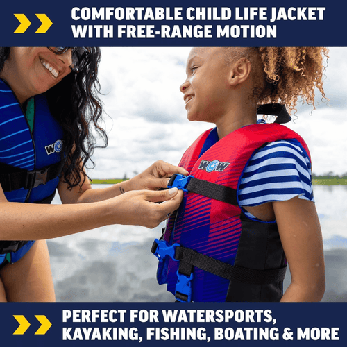WOW Watersports Vis-Wave Child Life Vest Jupiter Gear