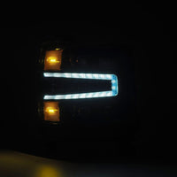 AlphaRex 16-18 Chevrolet Silverado 1500 NOVA-Series LED Projector Headlights Alpha-Black OffRoadUSA.com