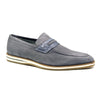 Zelli Italia 11-020-GRY MEO 3 Sueded Goatskin Penny Loafer, Gray