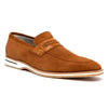 11-020-CGN MEO 3 Sueded Goatskin Penny Loafer, Cognac Zelli Italia