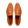 11-020-CGN MEO 3 Sueded Goatskin Penny Loafer, Cognac Zelli Italia