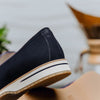 11-020-NVY MEO 3 Sueded Goatskin Penny Loafer, Navy Zelli Italia
