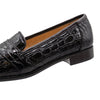 11-119-NIC TUSCANY Crocodile Penny Loafer, Nicotine Zelli Italia