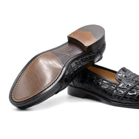 11-119-NIC TUSCANY Crocodile Penny Loafer, Nicotine Zelli Italia