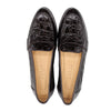11-119-NIC TUSCANY Crocodile Penny Loafer, Nicotine Zelli Italia