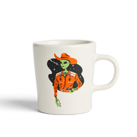 Sam Larson - Alien Cowboy - 9oz Modern Diner Mug Created Co.