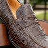 11-201-CGM ROMA Crocodile Penny Loafer, Cognac Zelli Italia