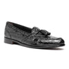11-582-BLK FRANCO Crocodile Tassel Loafer, Black Zelli Italia