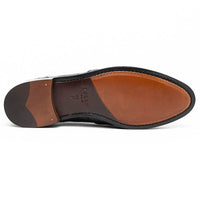 11-582-BLK FRANCO Crocodile Tassel Loafer, Black Zelli Italia