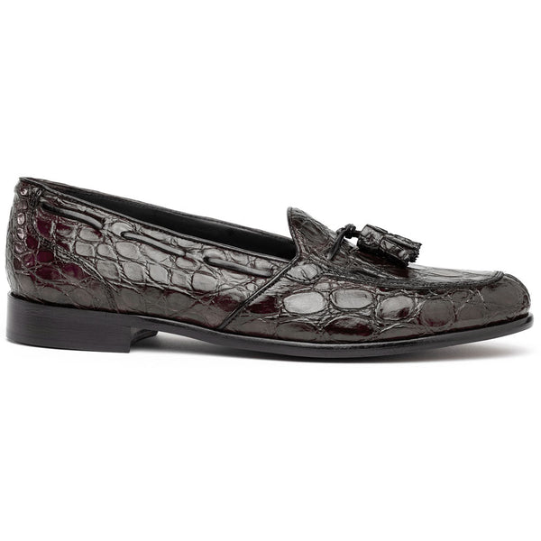 11-582-NIC FRANCO Crocodile Tassel Loafer, Nicotine Zelli Italia