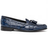 11-582-NVY FRANCO Crocodile Tassel Loafer, Navy Zelli Italia