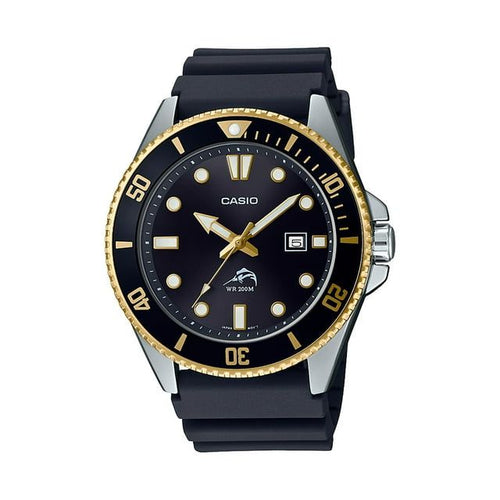 Casio Men's Dive Style Watch, Black-Gold MDV106G-1AV EasyOptionXY LLC